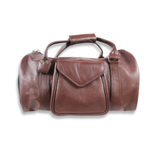 SoftLeather Smart Shoulder Genuine Leather Travel Bag - Image 3